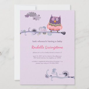 Tu whit whooo Baby shower Invitation