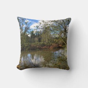 Tualatin River, Oregon Throw Pillow