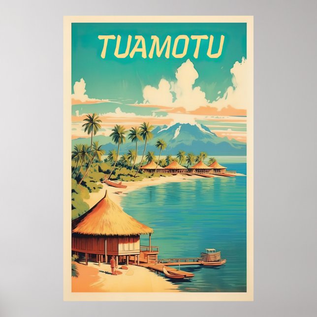Tuamotu, French Polinesia, Travel  Poster (Front)