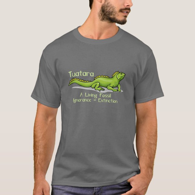 Tuatara - Ignorance = Extinction T-Shirt (Front)