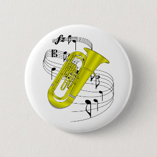 Tuba 2 Inch Round Button