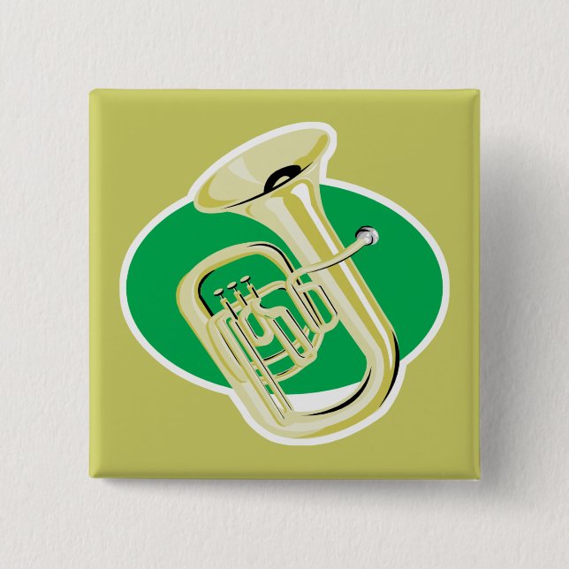 tuba 2 inch square button (Front)