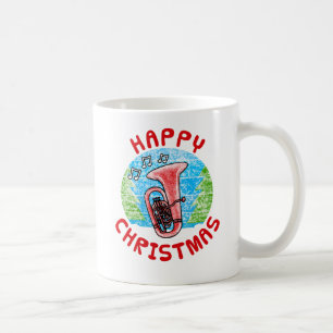 Tuba Christmas Brass Musician Music Teacher Coffee Mug