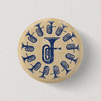 Tuba Dance 1 Inch Round Button