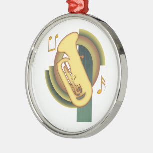Tuba Deco1 Metal Ornament