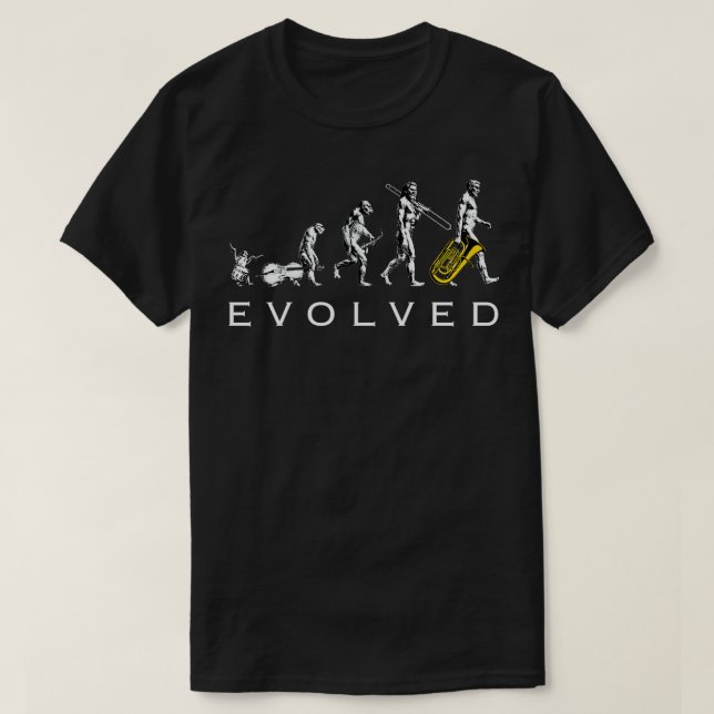 Tuba Evolution T-Shirt (Design Front)