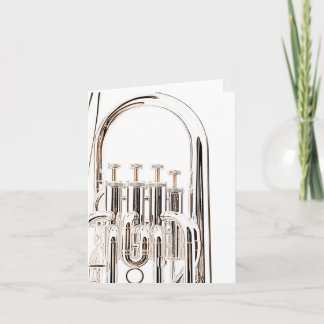 Tuba Greeting Card for Band Musicians