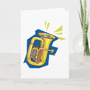 Tuba Instrument Greeting Cards