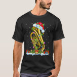 Tuba Music Lover Matching Santa Hat Tuba Christmas T-Shirt<br><div class="desc">Tuba Music Lover Matching Santa Hat Tuba Christmas</div>