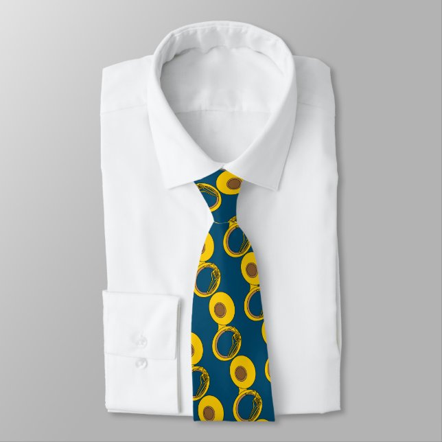 Tuba Musical Instrument Tie (Tied)