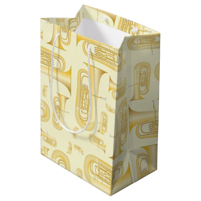 Tuba Musician Band Teacher Medium Cadeau Sac (Dos Angle)