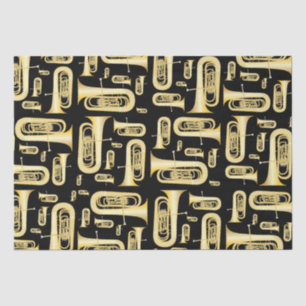 Tuba Musician Band Teacher Tissue Paper
