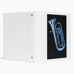 Tuba Notebook 3 Ring Binder for Band Musician