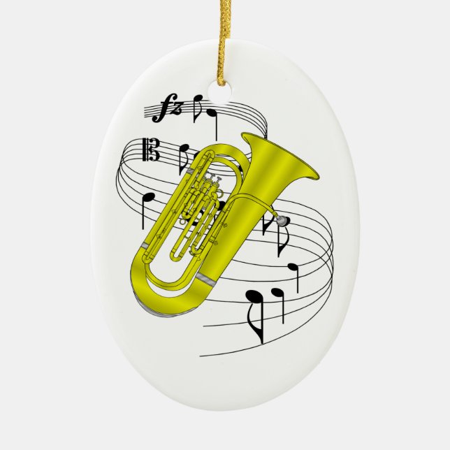 Tuba Ornament (Front)