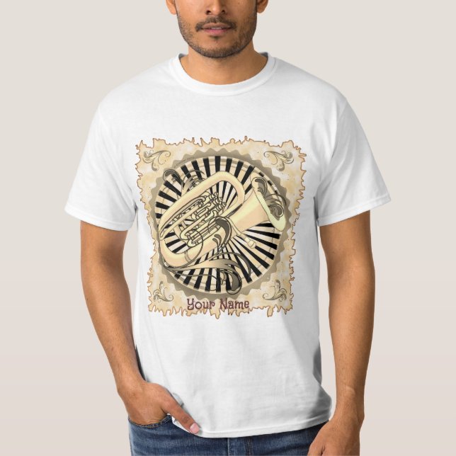 Tuba Swirls t- shirt (Front)