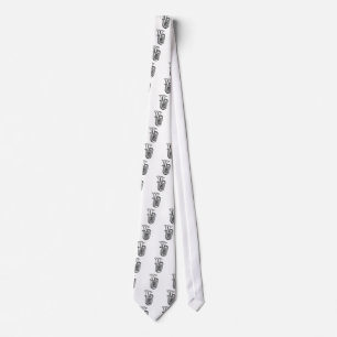 Tuba Tie in Black and White