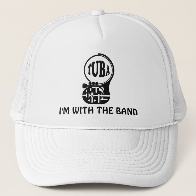 TUBA  , Tuba Player Trucker Hat (Front)