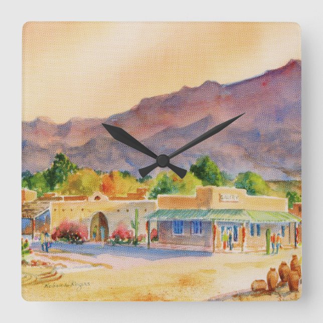 Tubac, Founded 1752 Acrylic Wall Clock (Front)