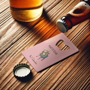 Tubacabra Tuba Player Chupacabra Wordplay Artwork Credit Card Bottle Opener