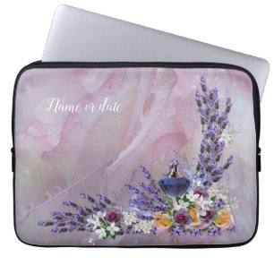 Tuberose & Lavender Blooms Laptop Sleeve