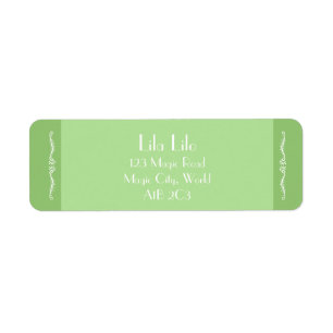 Tuberose Leaves Personalized Return Address Label