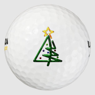Tubular Chrome Christmas Tree Golf Balls