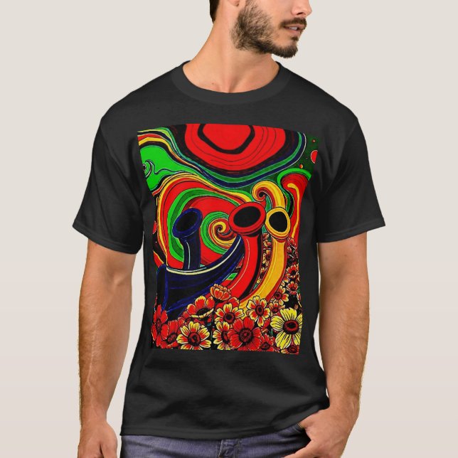 Tubular Floral 4 T-Shirt (Front)