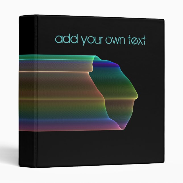 tubular rainbow fractal binder (Front/Spine)