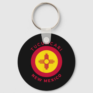 Tucari New Mexico Nm Flag Zia Souvenir Keychain