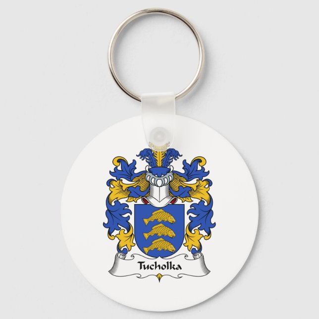 Tucholka Family Crest Keychain (Front)