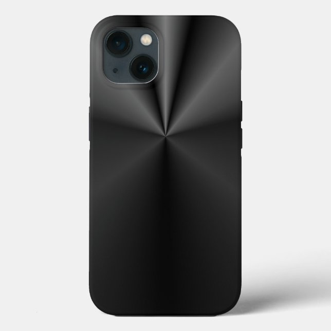 Tuck and Roll: Blalck Brushed Metal Case-Mate iPhone Case (Back)