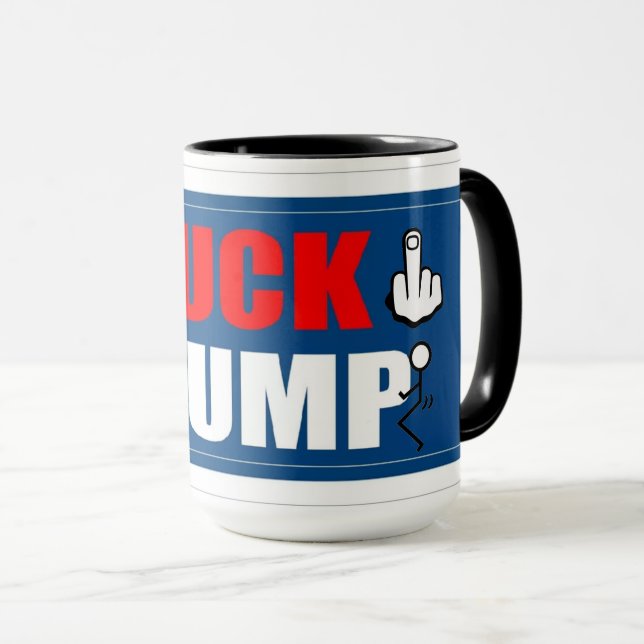 Tuck Frump 2-Tone Mug Anti Trump (Front Right)
