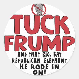Tuck Frump Classic Round Sticker