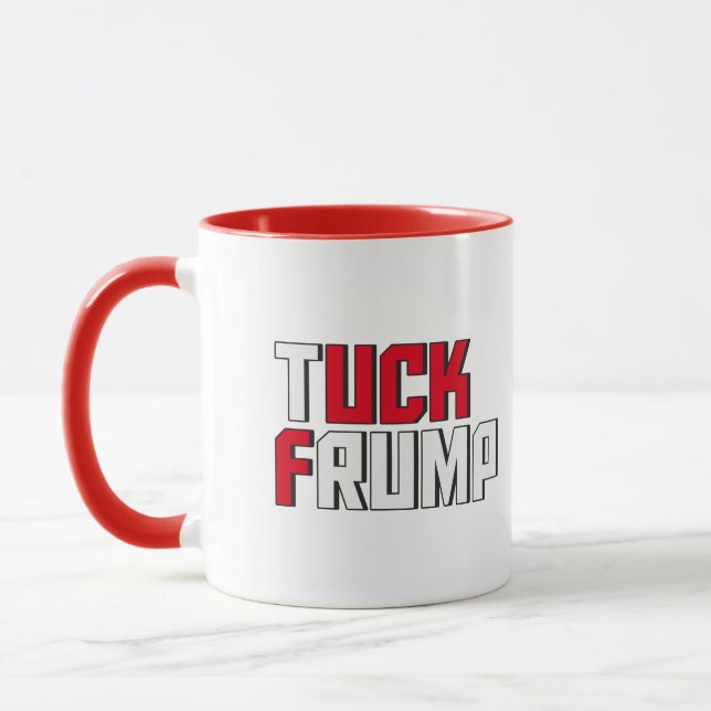 Tuck Frump Funny Anti Donald Trump Wordplay Mug (Left)