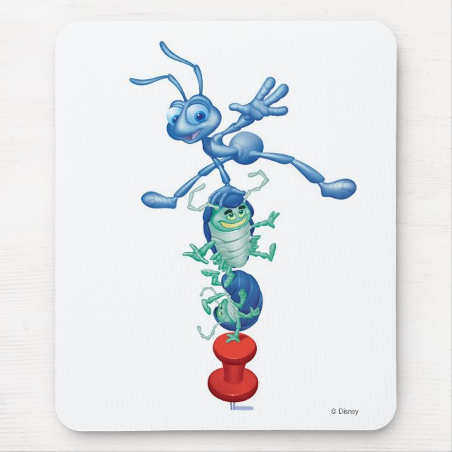 Tuck, Roll, and Flik playing Disney Mouse Pad (Front)