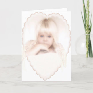Tucked-In Angel Holiday Card