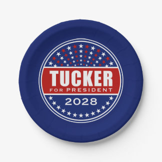 Tucker for President 2028 Paper Plate