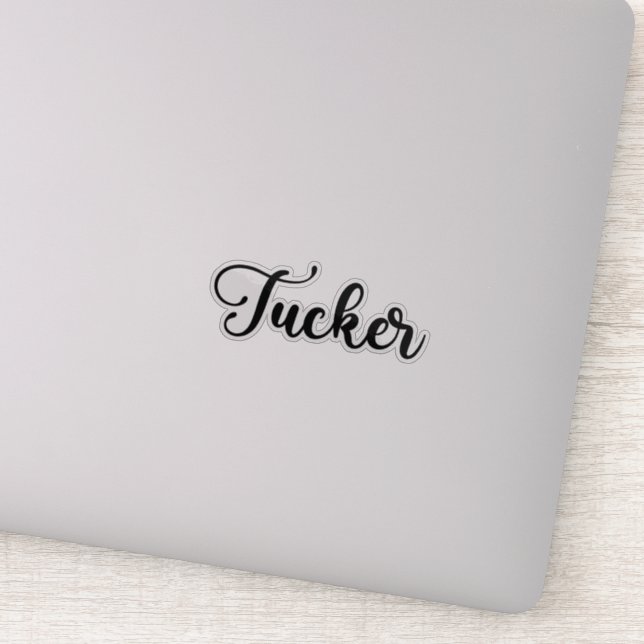 Tucker Name - Handwritten Calligraphy (Detail)