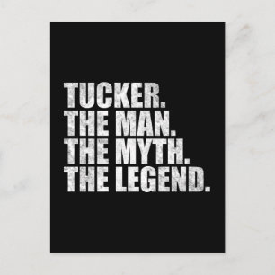 Tucker name, Tucker The Man The Myth The Legend Postcard