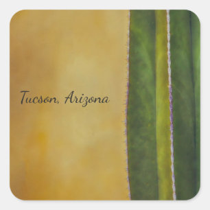 Tucson Arizona cactus Square Sticker