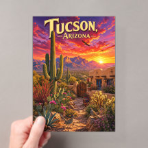 Tucson Arizona Desert Sunset Saguaro Cactus Travel