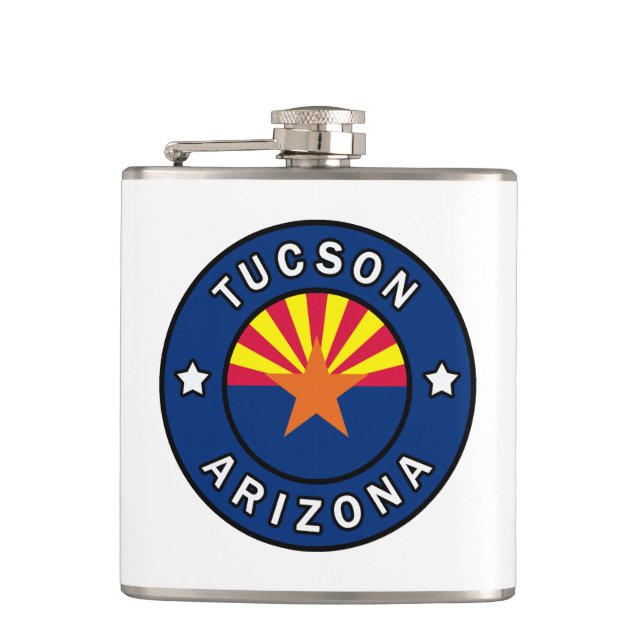 Tucson Arizona Hip Flask (Front)