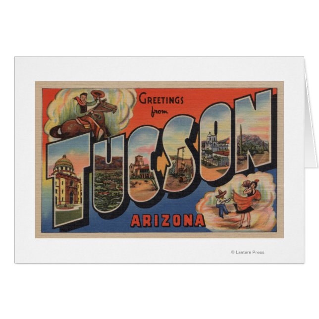 Tucson, Arizona - Large Letter Scenes (Front Horizontal)