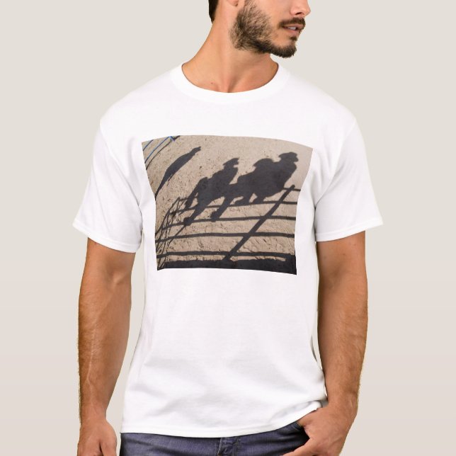 Tucson, Arizona: Shadows of Rodeo competitors T-Shirt (Front)