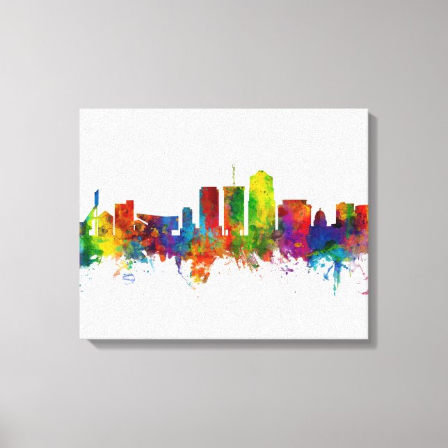 Tucson Arizona Skyline Canvas Print (Front)