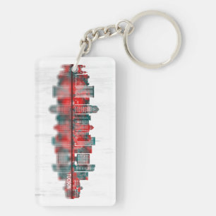 Tucson Arizona Skyline Keychain