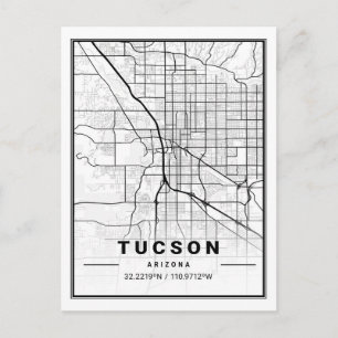 Tucson Arizona USA Travel City Carte
