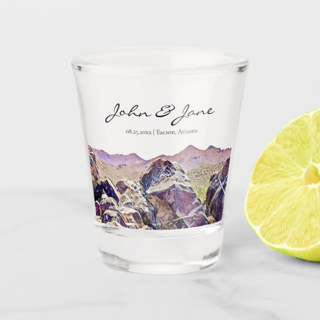 Tucson Arizona - Verre de tir dans le désert (Devant)
