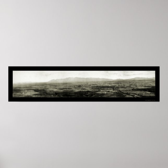Tucson AZ Panoramic Photo 1909 Poster (Front)