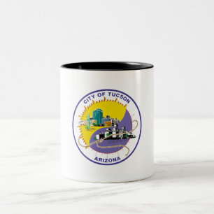 Tucson city flag Two-Tone coffee mug
